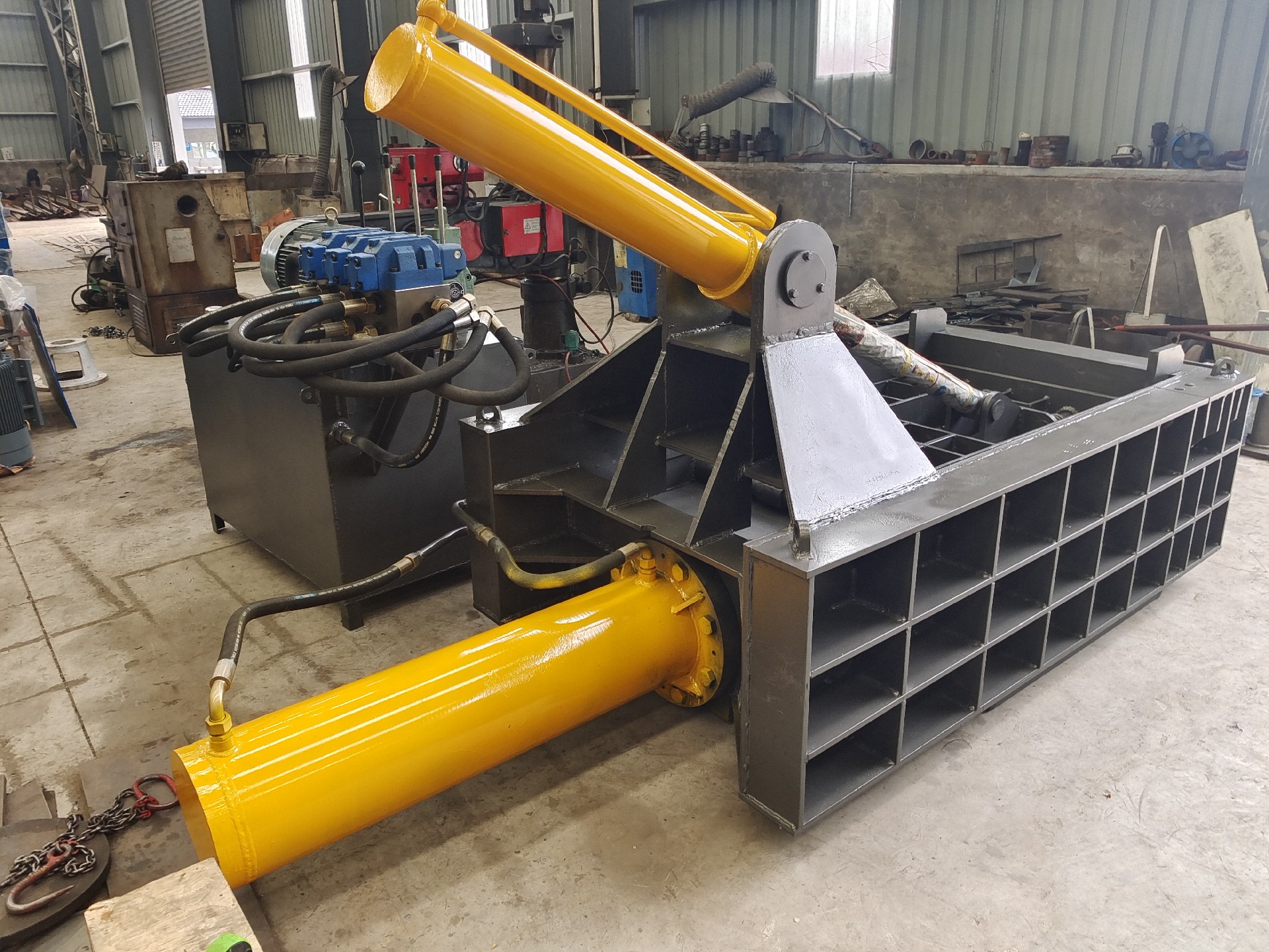 Scrap copper block press