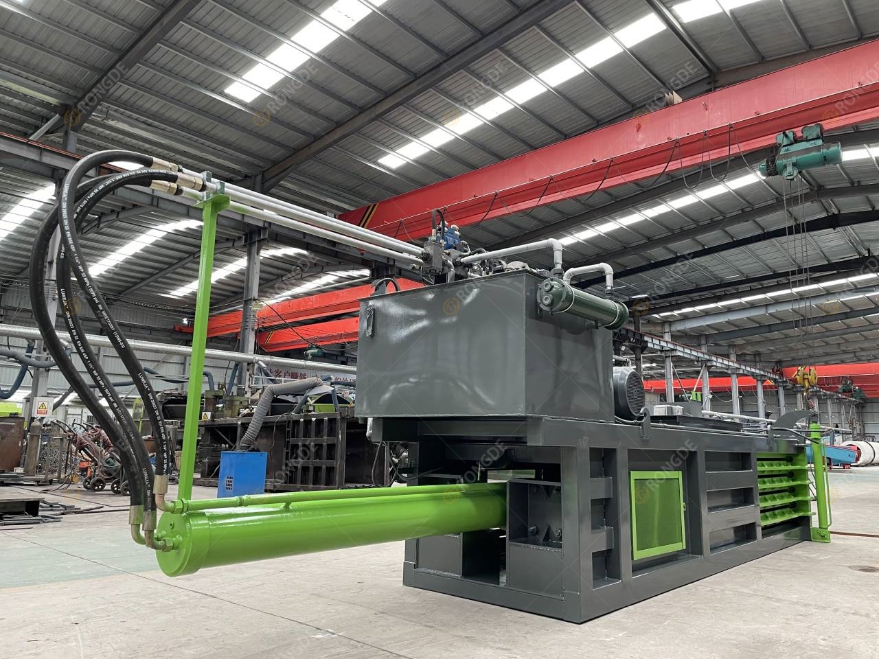 Automatic waste paper baler