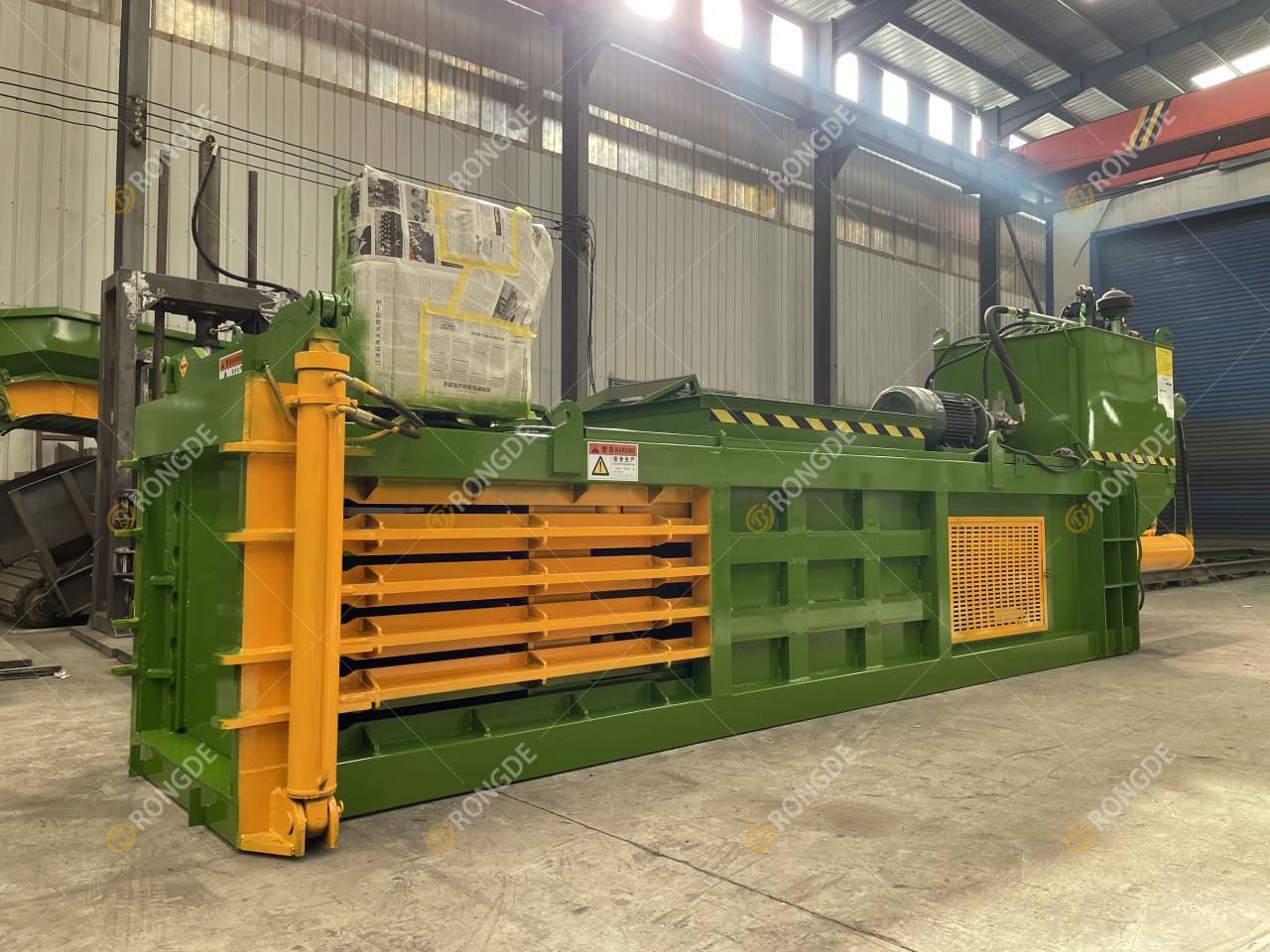 Automatic waste paper baler